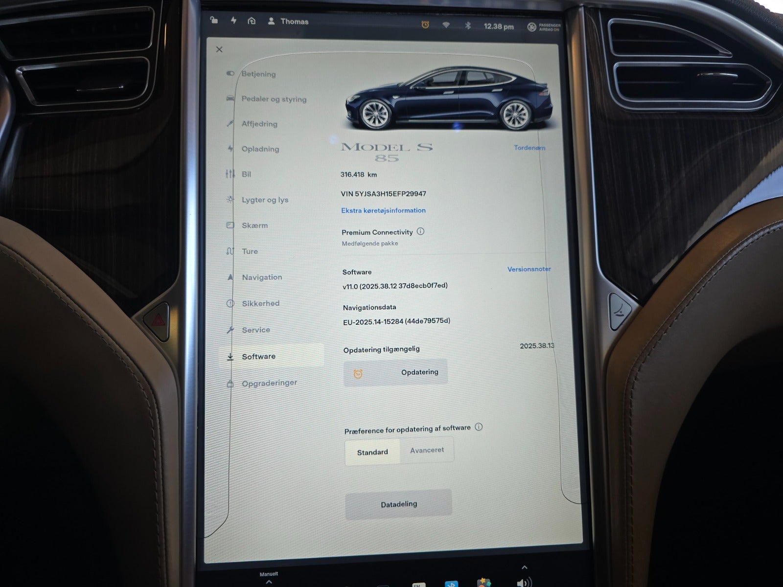 Billede af Tesla Model S  85 7prs