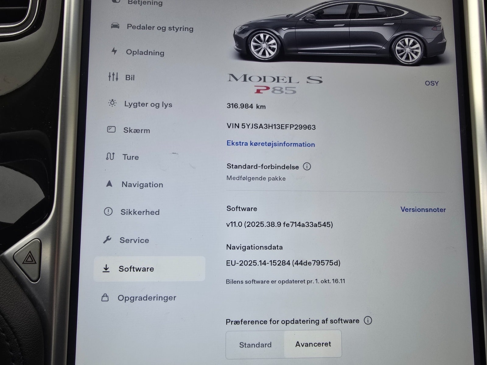 Billede af Tesla Model S  P85
