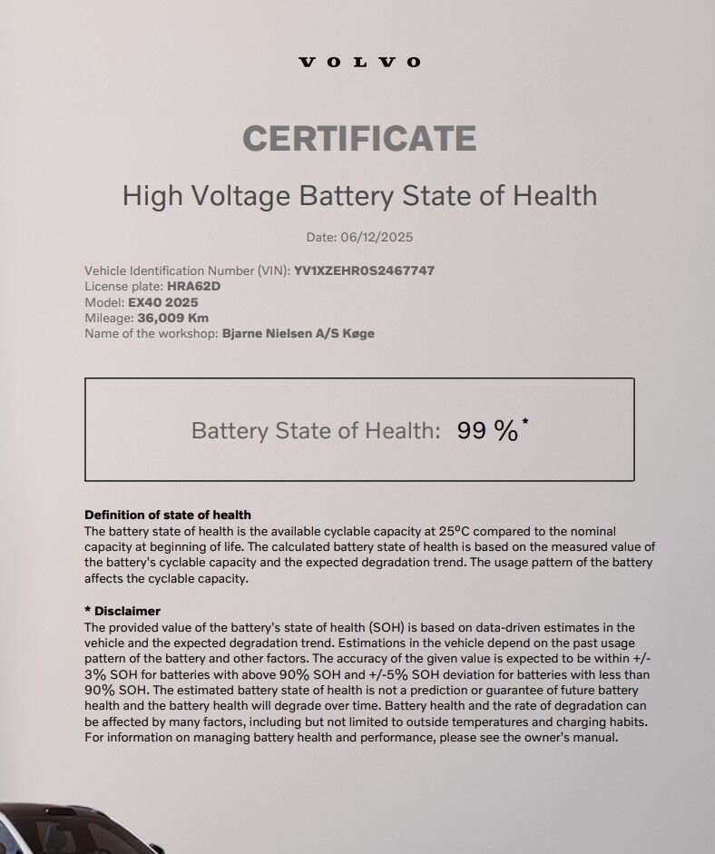 Volvo EX40 Extended Range Core billede 5