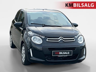 Citroën C1 1,2 PureTech 82 Feel Benzin modelår 2016 km 104000 Sort klimaanlæg ABS airbag centrallås 