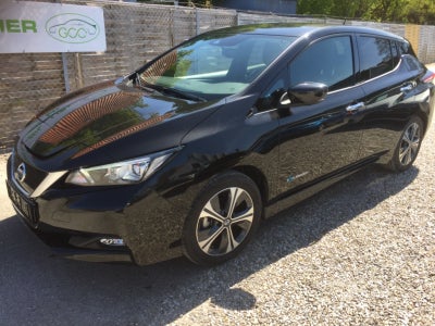 Nissan Leaf  Tekna El aut. Automatgear modelår 2020 km 10000 Sortmetal ABS airbag, REN EL-BIL TEKNA 