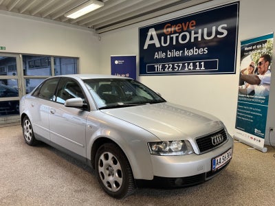 Audi A4 2,4 V6 Benzin modelår 2001 km 380000 Sølvmetal klimaanlæg ABS airbag centrallås servostyring