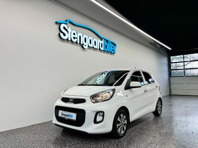 Kia Picanto 1,0 Attraction Benzin modelår 2016 km 99000 Hvid nysynet klimaanlæg ABS airbag startspær