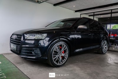 Audi SQ7 4,0 TDi quattro Tiptr. Diesel 4x4 4x4 aut. Automatgear modelår 2019 km 158000 Sort træk kli