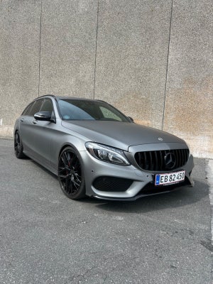 Mercedes C220 d 2,2 AMG Line stc. Diesel modelår 2016 km 199900 Koksmetal nysynet klimaanlæg ABS air