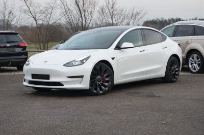Tesla Model 3  Performance AWD El 4x4 4x4 aut. Automatgear modelår 2021 km 28500 Hvidmetal nysynet A