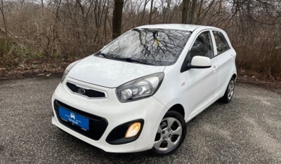 Kia Picanto 1,2 Exclusive Benzin modelår 2012 km 126000 Hvid nysynet ABS airbag alarm centrallås sta