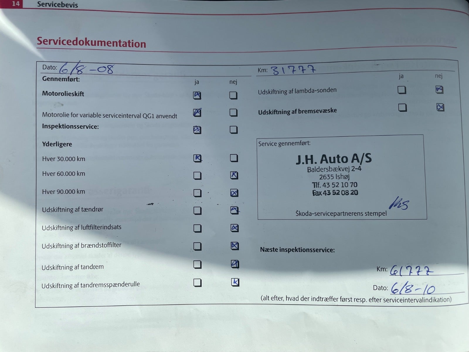 Billede af Skoda Octavia 1,9 TDi 100 Elegance Combi