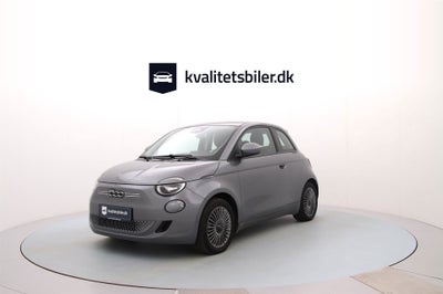 Fiat 500e  Icon 3+1 El aut. Automatgear modelår 2022 km 48000 Gråmetal klimaanlæg ABS airbag alarm c
