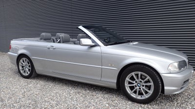 BMW 320Ci 2,2 Cabriolet Benzin modelår 2002 km 231000 Sølvmetal klimaanlæg ABS airbag startspærre se
