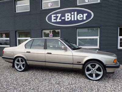 BMW 730i 3,0 Benzin modelår 1988 km 296000 Champagnemetal træk nysynet centrallås servostyring, airc