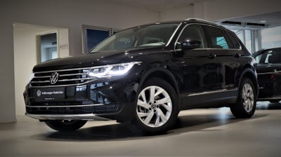 VW Tiguan 1,4 eHybrid Elegance DSG Benzin aut. Automatgear modelår 2023 km 6000 Sortmetal træk ABS a