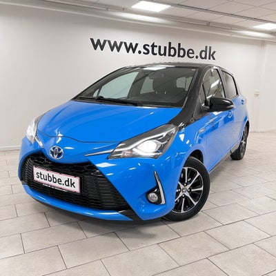 Toyota Yaris 1,5 Hybrid H3 Limited e-CVT Benzin aut. Automatgear modelår 2018 km 101000 Blå ABS airb