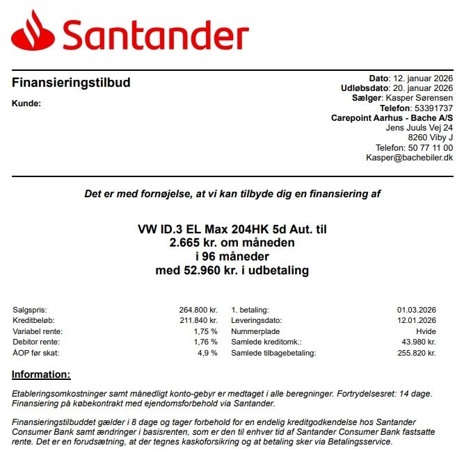 Billede af VW ID.3 77 Max