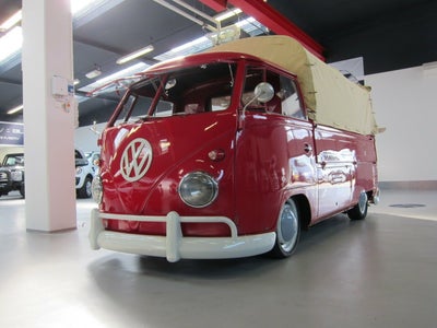 VW T1 1,6 Safari Benzin modelår 1962 Rød km 1000, Momsfri/momsdød (moms er betalt). Flot patineret V