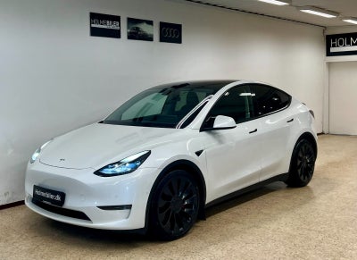 Tesla Model Y  Performance AWD El 4x4 4x4 aut. Automatgear modelår 2022 km 94000 Hvid klimaanlæg ABS