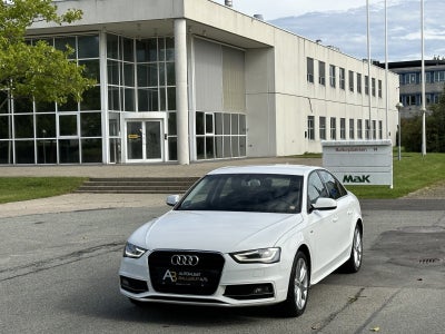 Audi A4 1,8 TFSi 120 S-line Multitr. Benzin aut. Automatgear modelår 2015 km 105000 Hvidmetal ABS ai