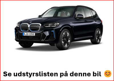 BMW iX3  Charged El aut. Automatgear modelår 2021 km 91000 Koksmetal ABS airbag, 👍Flot farvekombina