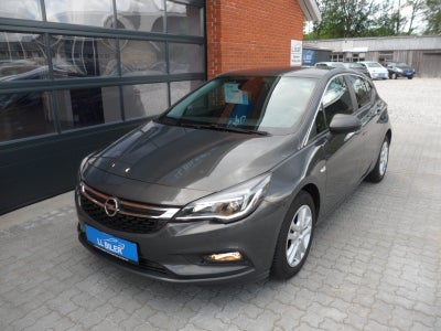 Opel Astra 1,4 T 150 Enjoy Benzin modelår 2016 km 108000 Gråmetal nysynet ABS airbag alarm startspær