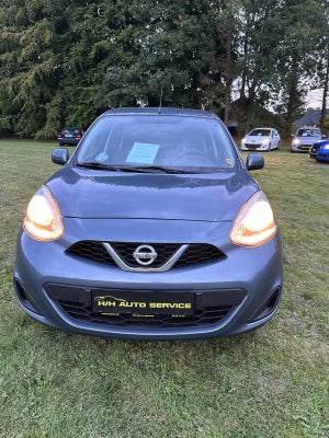 Nissan Micra 1,2 Visia Benzin modelår 2014 km 152000 Gråmetal nysynet ABS airbag alarm centrallås st