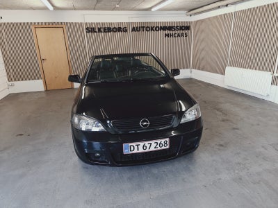 Opel Astra 1,8 16V Bertone Cabriolet Benzin modelår 2003 km 269000 Sortmetal ABS airbag centrallås s