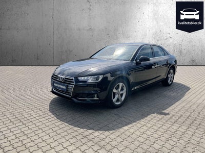 Audi A4 40 TFSi Sport S-tr. Benzin aut. Automatgear modelår 2019 km 39000 Sortmetal klimaanlæg ABS a