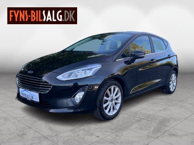 Ford Fiesta 1,0 EcoBoost Titanium Benzin modelår 2019 km 98000 Sortmetal klimaanlæg ABS airbag start