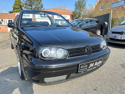 VW Golf IV 1,6 Trendline Cabriolet Benzin modelår 1999 km 219000 Sortmetal ABS airbag centrallås sta