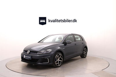 VW Golf VII 1,4 GTE DSG Benzin aut. Automatgear modelår 2018 km 128000 Blå træk klimaanlæg ABS airba