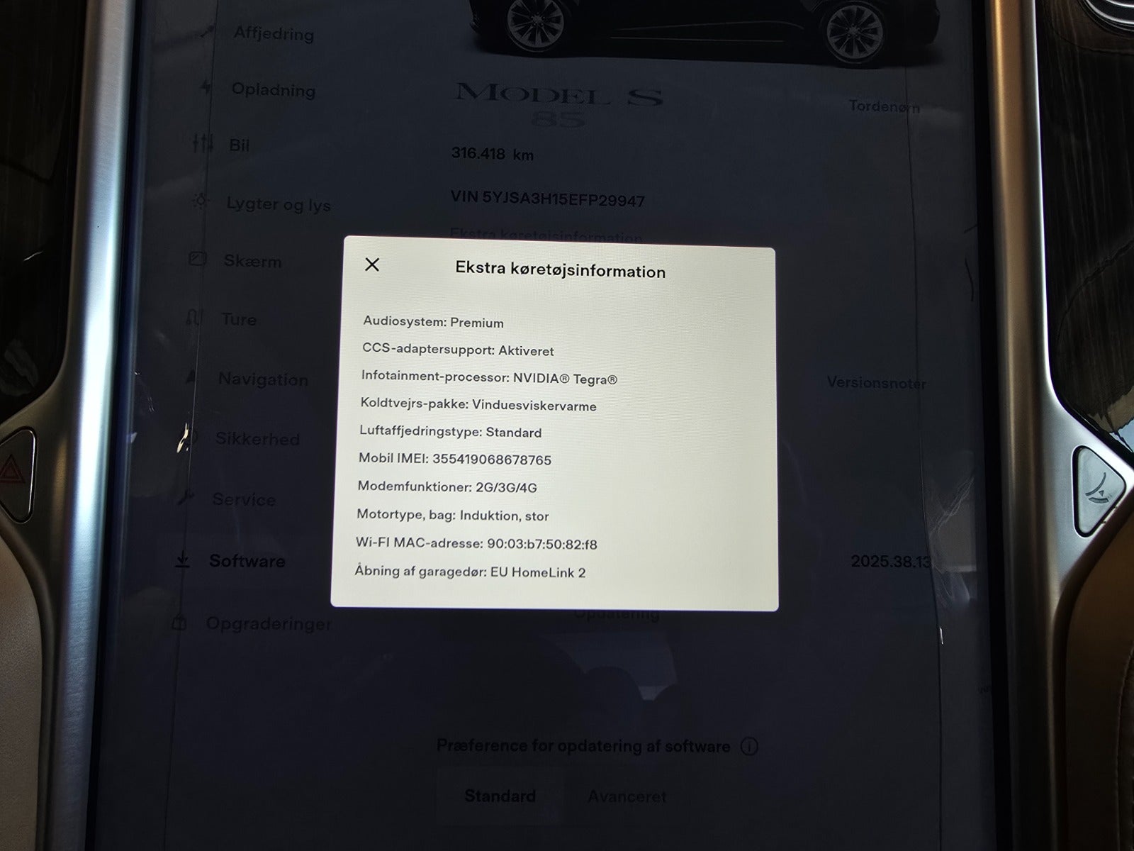 Billede af Tesla Model S  85 7prs