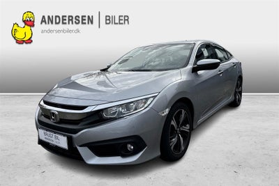 Honda Civic 1,5 VTEC Turbo Elegance CVT Benzin aut. Automatgear modelår 2019 km 60000 Gråmetal klima