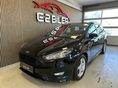 Ford Focus 1,5 TDCi 120 ST-Line stc. Diesel modelår 2017 km 138000 Sortmetal nysynet klimaanlæg ABS 