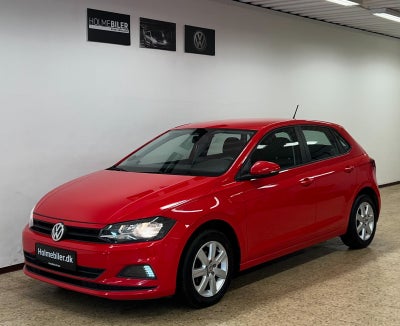 VW Polo 1,0 MPi 75 Trendline Benzin modelår 2018 km 120000 Rød træk ABS airbag startspærre servostyr