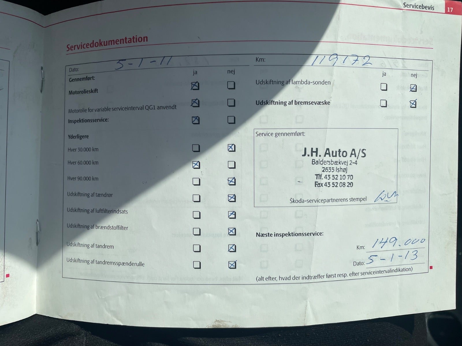 Billede af Skoda Octavia 1,9 TDi 100 Elegance Combi
