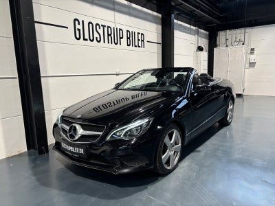 Mercedes E250 2,0 Cabriolet aut. Benzin aut. Automatgear modelår 2016 km 103000 Sort klimaanlæg ABS 