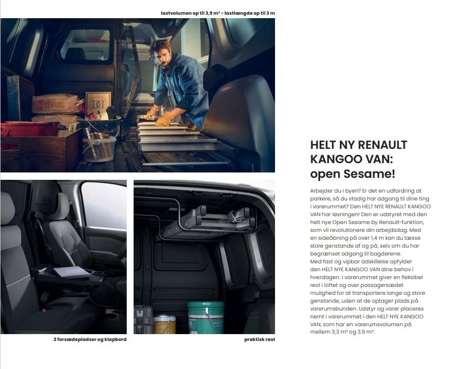 Renault Kangoo E-Tech Open Sesame L1 Van billede 6