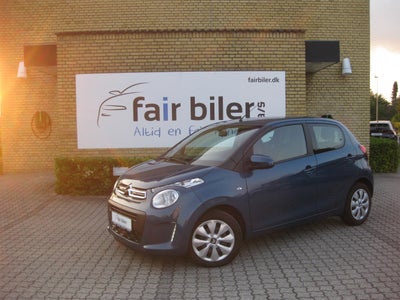 Citroën C1 1,0 VTi 72 Shine Benzin modelår 2021 km 26000 Blåmetal ABS airbag, SKAL VI HANDLE? Kom og