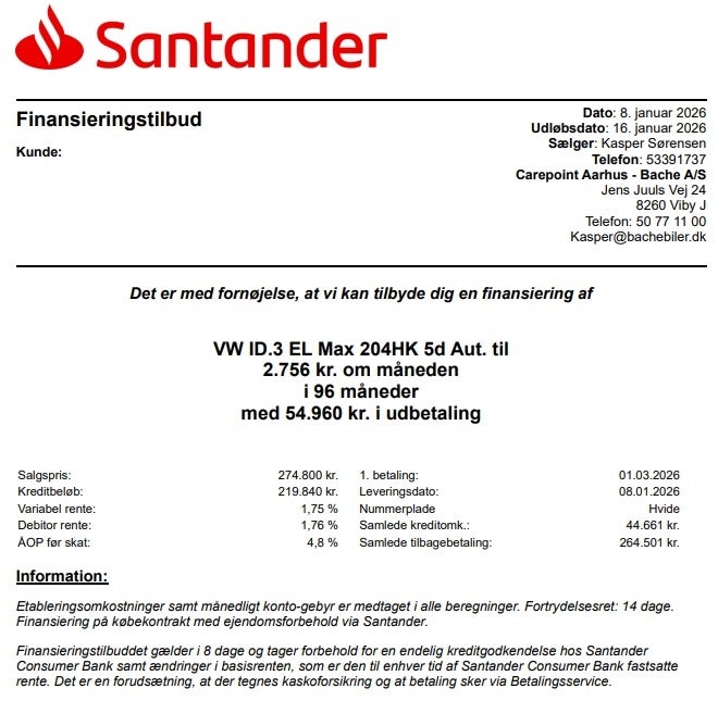 Billede af VW ID.3 77 Pro S