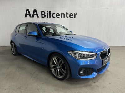 BMW 118d 2,0 M-Sport Diesel modelår 2018 km 140000 Blåmetal træk nysynet klimaanlæg ABS airbag centr