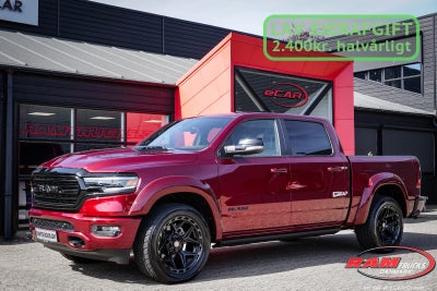 Dodge RAM 1500 5,7 V8 Hemi Limited Night aut. Benzin aut. Automatgear modelår 2022 Rødmetal km 0 ABS