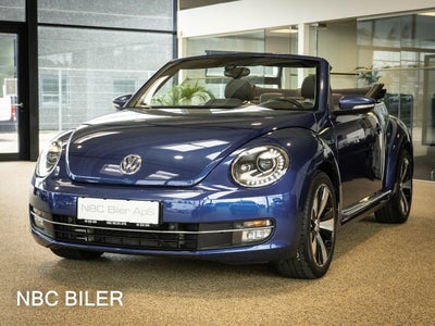 VW The Beetle 1,4 TSi 150 Design Cabriolet Benzin modelår 2016 km 64000 Blåmetal ABS startspærre ser