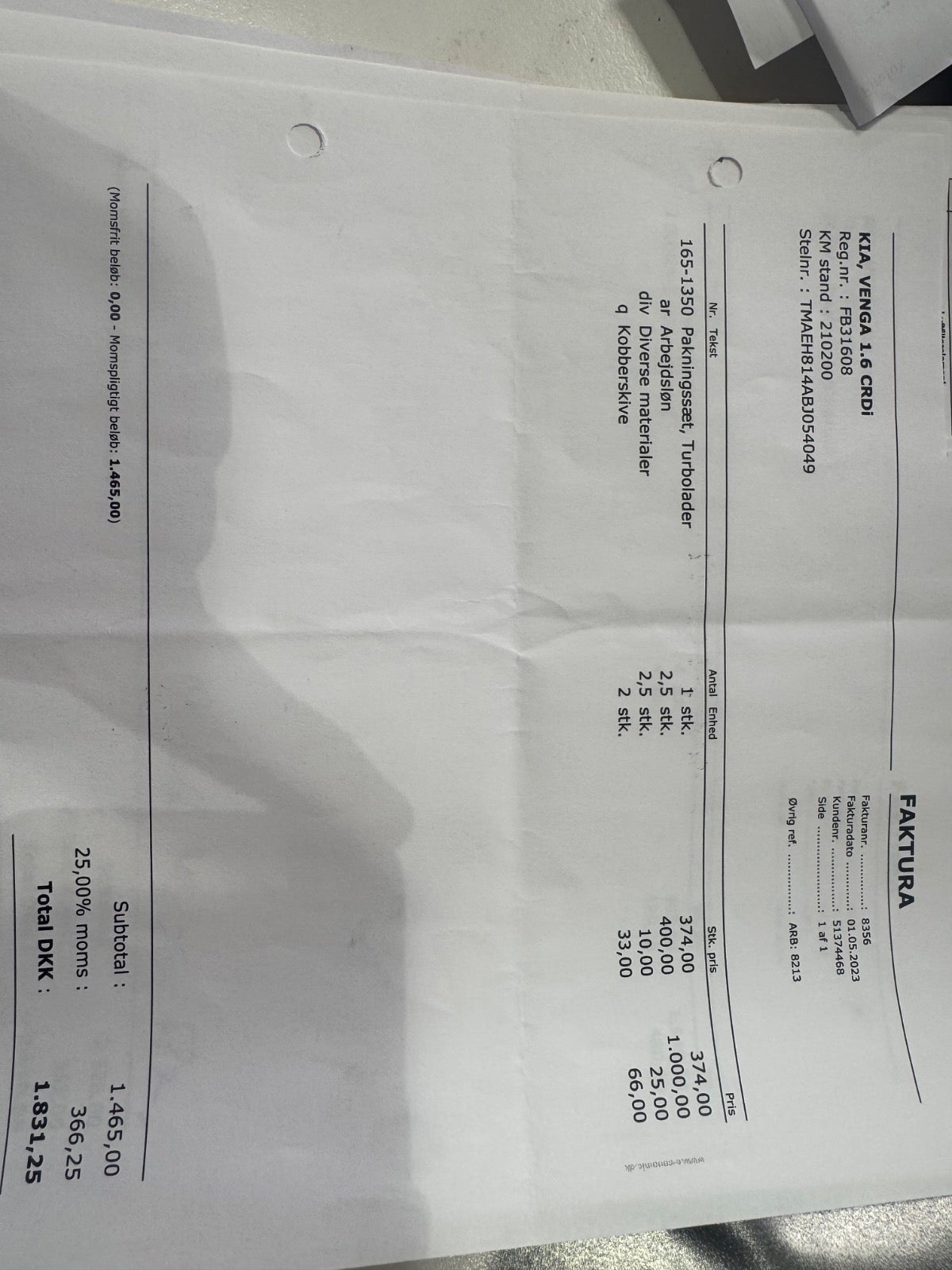Billede af Kia Venga 1,6 CRDi 115 Active