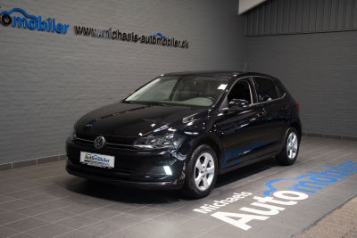 VW Polo 1,0 TSi 95 Comfortline Connect Benzin modelår 2020 km 53000 Sort ABS airbag, Super fin Polo 