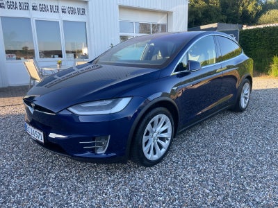 Tesla Model X  75D El 4x4 4x4 aut. Automatgear modelår 2018 km 137000 Blå træk nysynet klimaanlæg AB