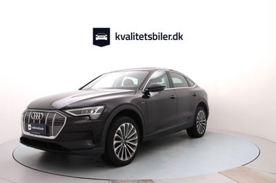 Audi e-tron 50 Prestige Sportback quattro El 4x4 4x4 aut. Automatgear modelår 2021 km 69000 Sort træ