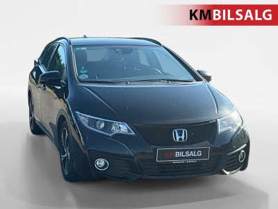 Honda Civic 1,6 i-DTEC Comfort Tourer Diesel modelår 2015 km 170000 Sort træk nysynet klimaanlæg ABS