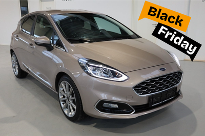 Ford Fiesta 1,0 EcoBoost Vignale Benzin modelår 2018 km 123000 Beigemetal nysynet klimaanlæg ABS air