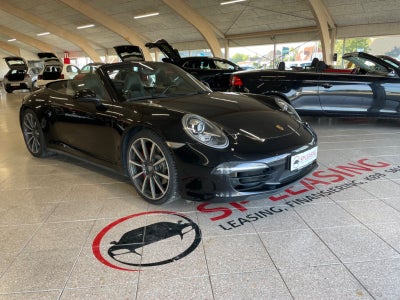 Porsche 911 Carrera 4S 3,8 Cabriolet PDK Benzin 4x4 4x4 aut. Automatgear modelår 2013 km 145000 Sort