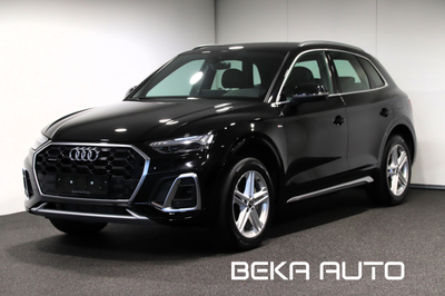 Audi Q5 50 TFSi e S-line quattro S-tr. Benzin 4x4 4x4 aut. Automatgear modelår 2022 km 33000 Sortmet