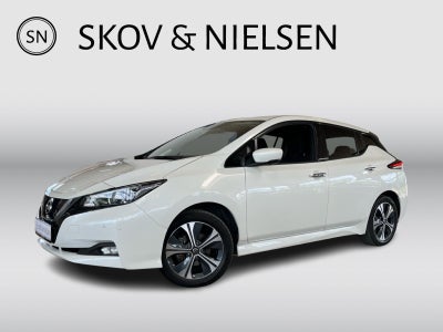 Nissan Leaf 62 e+ Tekna El aut. Automatgear modelår 2021 km 53000 Hvid træk klimaanlæg ABS airbag al